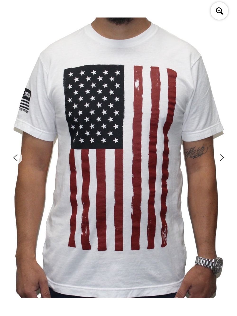 Rags Of Honor Patriotic Flag White Short Sleeve T-shirt 2xl